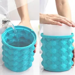 Space Savvy Küche & Esszimmer-Silikon-Eiskübel – Schnellkühl-Eismaschine für Partys