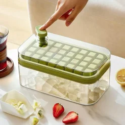 Decor Küche & Esszimmer-Silikon-Eiswürfelschale – Schnellverschluss-Eiswürfelbereiter