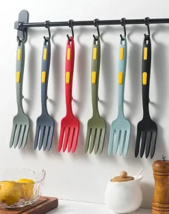 Tom Küche & Esszimmer-Silikon-Flexgabel – hitzebeständiges, antihaftbeschichtetes Küchenwerkzeug zum Backen und Rühren