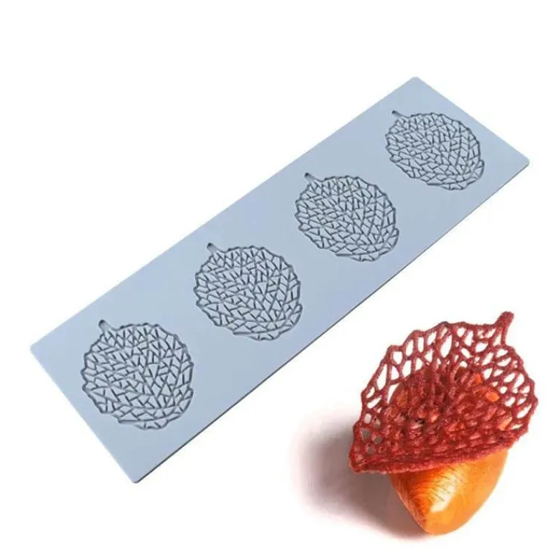 Tom Küche & Esszimmer-Silikonform mit Korallenzweig und Blättern für Kuchen- und Schokoladendekoration