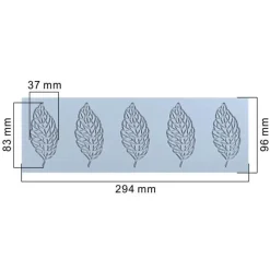 Tom Küche & Esszimmer-Silikonform mit Korallenzweig und Blättern für Kuchen- und Schokoladendekoration