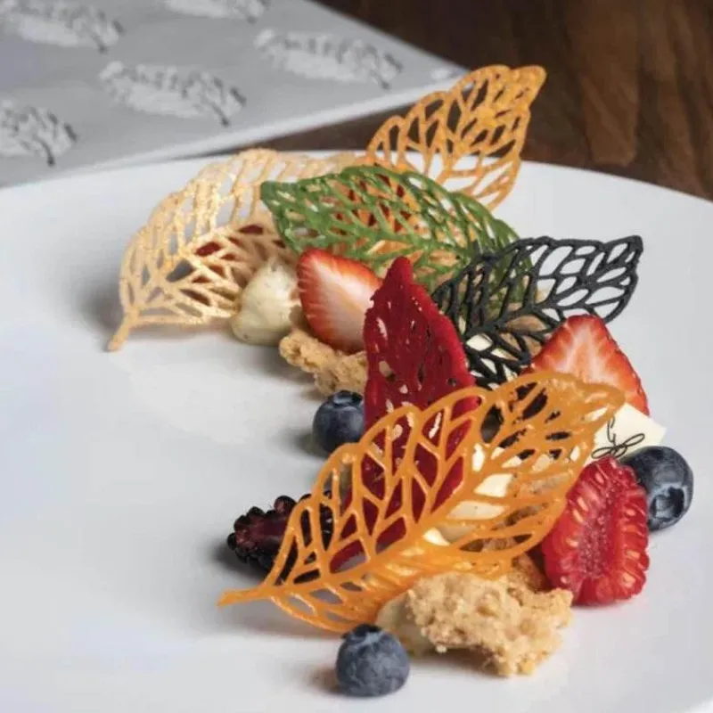 Tom Küche & Esszimmer-Silikonform mit Korallenzweig und Blättern für Kuchen- und Schokoladendekoration