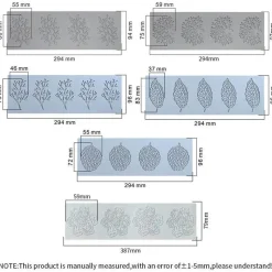 Tom Küche & Esszimmer-Silikonform mit Korallenzweig und Blättern für Kuchen- und Schokoladendekoration
