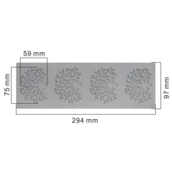 Tom Küche & Esszimmer-Silikonform mit Korallenzweig und Blättern für Kuchen- und Schokoladendekoration