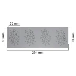 Tom Küche & Esszimmer-Silikonform mit Korallenzweig und Blättern für Kuchen- und Schokoladendekoration