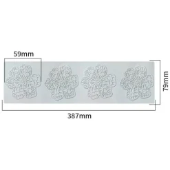 Tom Küche & Esszimmer-Silikonform mit Korallenzweig und Blättern für Kuchen- und Schokoladendekoration