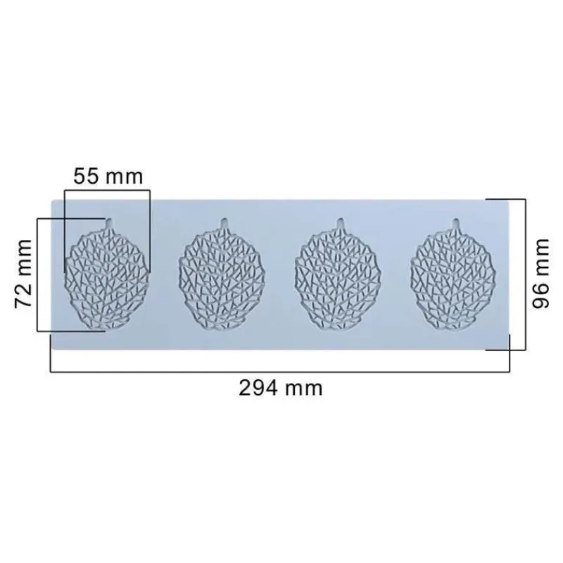 Tom Küche & Esszimmer-Silikonform mit Korallenzweig und Blättern für Kuchen- und Schokoladendekoration