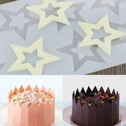 Tom Küche & Esszimmer-Silikon-Kuchenform – geometrische Formen für DIY-Schokoladen-Backdekor