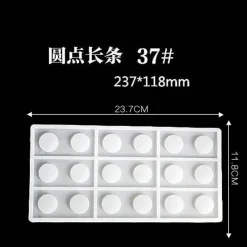 Tom Küche & Esszimmer-Silikon-Kuchenform – geometrische Formen für DIY-Schokoladen-Backdekor