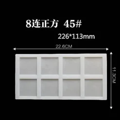 Tom Küche & Esszimmer-Silikon-Kuchenform – geometrische Formen für DIY-Schokoladen-Backdekor