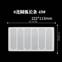 Tom Küche & Esszimmer-Silikon-Kuchenform – geometrische Formen für DIY-Schokoladen-Backdekor