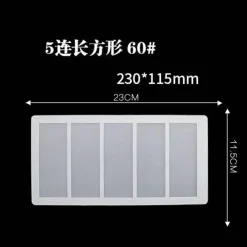 Tom Küche & Esszimmer-Silikon-Kuchenform – geometrische Formen für DIY-Schokoladen-Backdekor