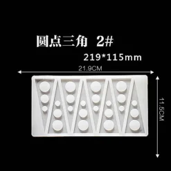 Tom Küche & Esszimmer-Silikon-Kuchenform – geometrische Formen für DIY-Schokoladen-Backdekor