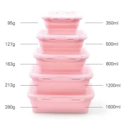 Tom Küche & Esszimmer-Silikon-Lunchbox-Set – Frischhaltebehälter