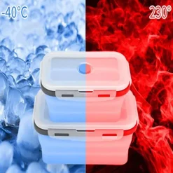 Tom Küche & Esszimmer-Silikon-Lunchbox-Set – Frischhaltebehälter