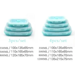 Tom Küche & Esszimmer-Silikon-Lunchbox-Set – Frischhaltebehälter