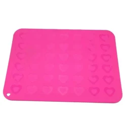 Tom Küche & Esszimmer-Silikon-Macaron-Backmatte mit 42-Mulden-Plätzchenform für perfekte Leckereien