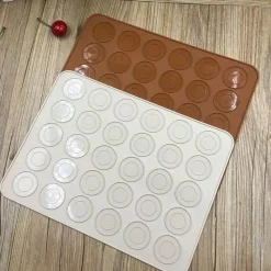 Tom Küche & Esszimmer-Silikon-Macaron-Matte - Backblech mit 30 Mulden für Gebäck
