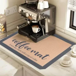 Tom Küche & Esszimmer-Silikonmatte für Kaffeemaschinen – Schutz für Arbeitsplattengeräte