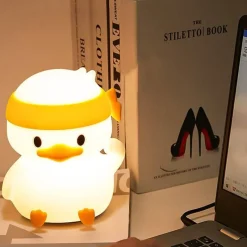 The Light Loft Beleuchtung-Silikon-Nachtlampe – Entzückendes Struggle Duck-Dekor fürs Kinderzimmer