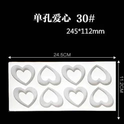 Tom Küche & Esszimmer-Silikon-Schokoladenform für kreative Kuchendekorationen – verschiedene lustige Formen