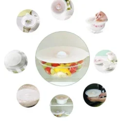 Deco Küche & Esszimmer-Silikon-Schüsseldeckel-Set – wiederverwendbare Küchenabdeckungen zur Aufbewahrung von Lebensmitteln