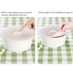 Deco Küche & Esszimmer-Silikon-Schüsseldeckel-Set – wiederverwendbare Küchenabdeckungen zur Aufbewahrung von Lebensmitteln