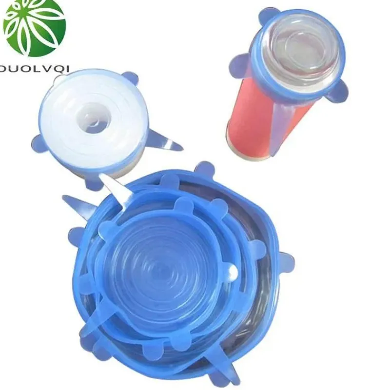 Tom Küche & Esszimmer-Silikon-Stretchdeckel - Universal-Set zur Lebensmittelaufbewahrung