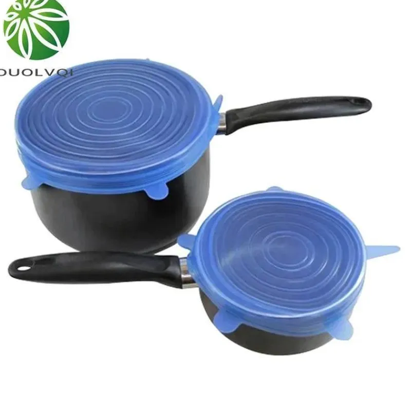 Tom Küche & Esszimmer-Silikon-Stretchdeckel - Universal-Set zur Lebensmittelaufbewahrung