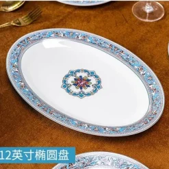 Elegance at the Table Küche & Esszimmer-Silk Road Kaffee- und Teeservice – Elegantes Teegeschirr mit Tassen, Tellern und Essgeschirr