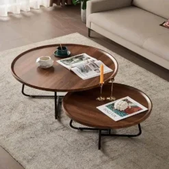 Comfort u0026 Style Möbel-Skandinavischer Luxus-Couchtisch – Moderne, vielseitige Eleganz für das Wohnzimmer