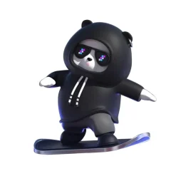 Wild u0026 Free Gear Autozubehör|Automobilindustrie-Skateboard-Bär-Dekor – süßes Geschenk für Skateboard-Liebhaber