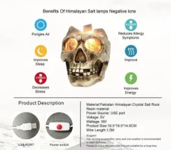 Glow u0026 Shade Beleuchtung-Skull LED Night Light - Halloween Spooky Decor