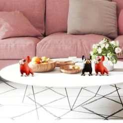 Accent Haven Wohndeko-Skulptur einer Französischen Bulldogge – Dekoratives Kunstwerk für Zuhause