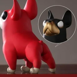 Accent Haven Wohndeko-Skulptur einer Französischen Bulldogge – Dekoratives Kunstwerk für Zuhause