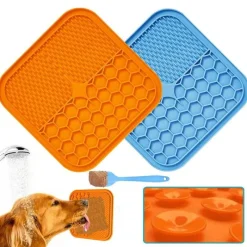 Furendo Haustierzubehör|Reinigungswerkzeuge Für Haustiere-Slow Feeder Bowl zur Linderung von Angstzuständen bei Haustieren – Saugnapf zur Stressreduzierung