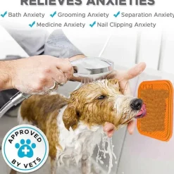 Furendo Haustierzubehör|Reinigungswerkzeuge Für Haustiere-Slow Feeder Bowl zur Linderung von Angstzuständen bei Haustieren – Saugnapf zur Stressreduzierung