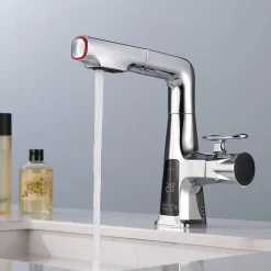 The Blissful Bath Badezimmer-Smart Faucet - Rotatable Temperature Water Tap Display