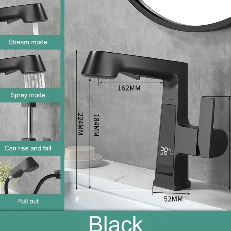 The Blissful Bath Badezimmer-Smart Faucet - Temperature Display Kitchen Tap