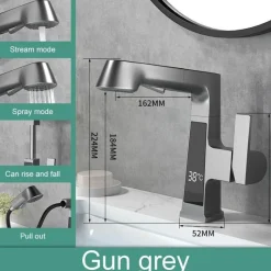 The Blissful Bath Badezimmer-Smart Faucet - Temperature Display Kitchen Tap