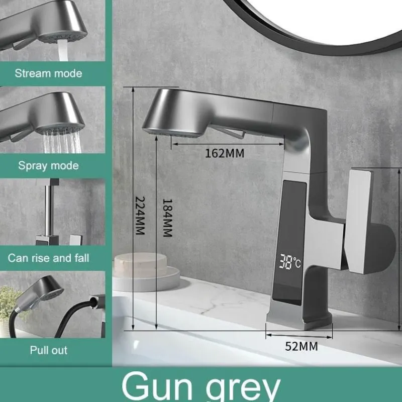 The Blissful Bath Badezimmer-Smart Faucet - Temperature Display Kitchen Tap