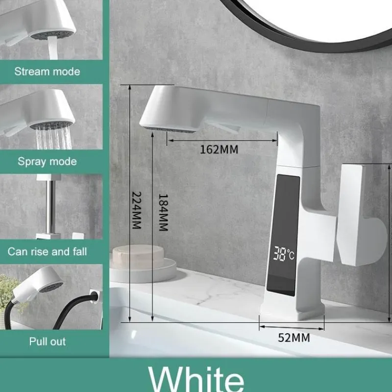 The Blissful Bath Badezimmer-Smart Faucet - Temperature Display Kitchen Tap