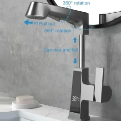 The Blissful Bath Badezimmer-Smart Faucet - Temperature Display Kitchen Tap
