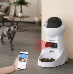 Furry Haven Tierfütterung|Haustierzubehör-Smart WiFi Pet Feeder - Automatischer Futterspender für Katzen und Hunde
