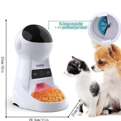 Furry Haven Tierfütterung|Haustierzubehör-Smart WiFi Pet Feeder - Automatischer Futterspender für Katzen und Hunde
