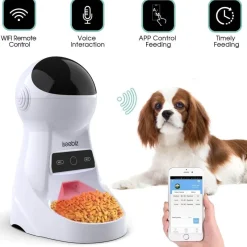 Furry Haven Tierfütterung|Haustierzubehör-Smart WiFi Pet Feeder - Automatischer Futterspender für Katzen und Hunde