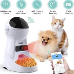Furry Haven Tierfütterung|Haustierzubehör-Smart WiFi Pet Feeder - Automatischer Futterspender für Katzen und Hunde