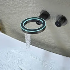 The Blissful Bath Badezimmer-Smarter LED-Badezimmerhahn – Eleganter Wasserhahn im digitalen Design