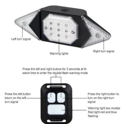 Decor Fahrräder & Verkehr-Smartes Fahrradlicht mit Fernbedienung – Innovative Blinker-Sicherheitslampe