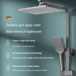 The Blissful Bath Badezimmer-Smartes LCD-Bidet-Duschset – Thermostat-Sprüher